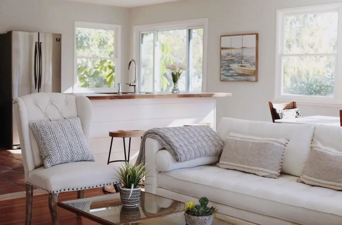 3 BR home with White Interiors Santa Barbara