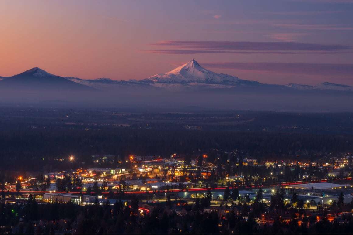 Bend Oregon cityscape