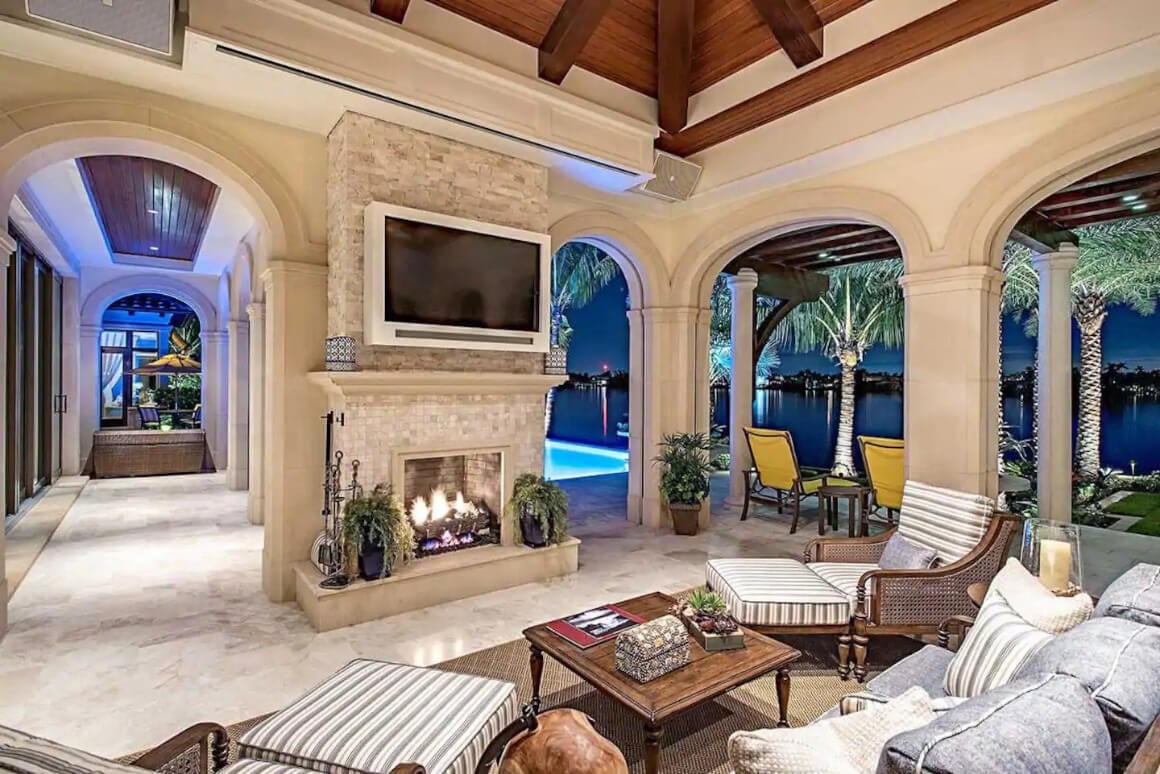 Mediterranean-style luxury Naples vacation rental 