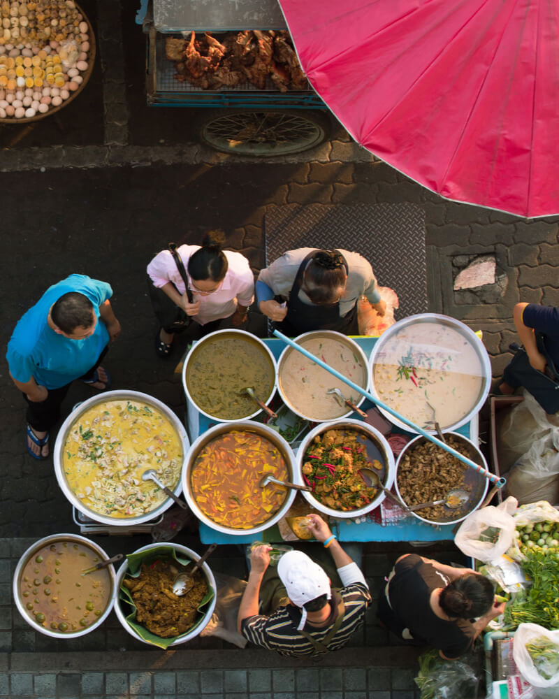 Street food market 