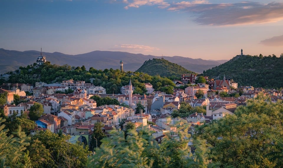 plovdiv at sunrise