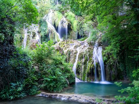 krsuhuna waterfall in a forest