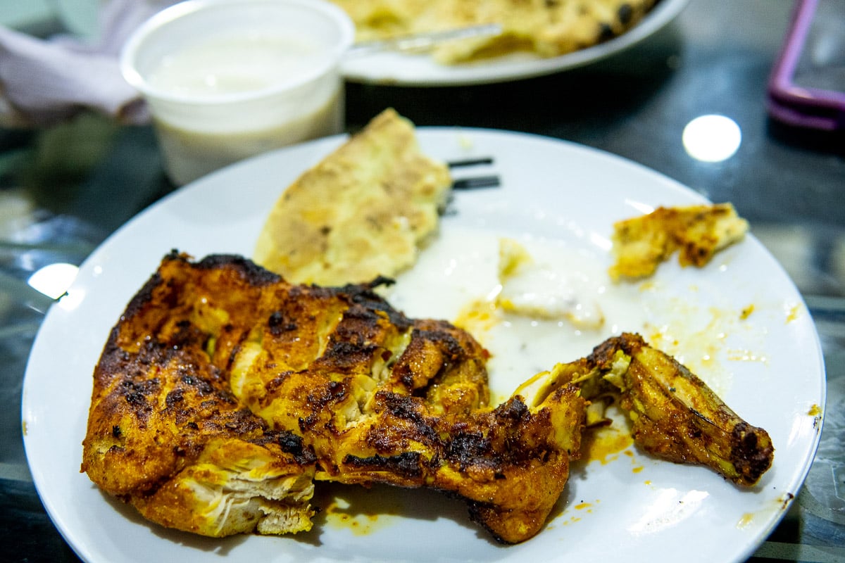 chicken piece on a plate in pakistan