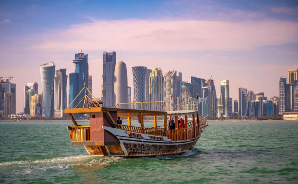 Hop on a traditional dhow and cruise around the Corniche and The Pearl Qatar
