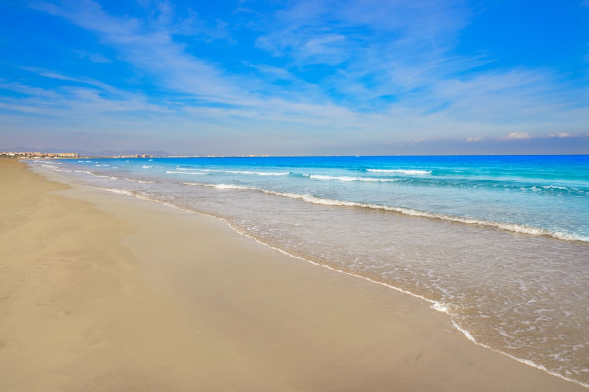 La Malvarrosa beach arenas in Spain