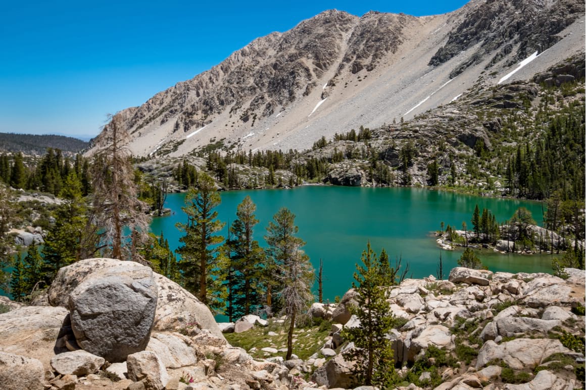 Bishop Mammoth CA turquoise lake