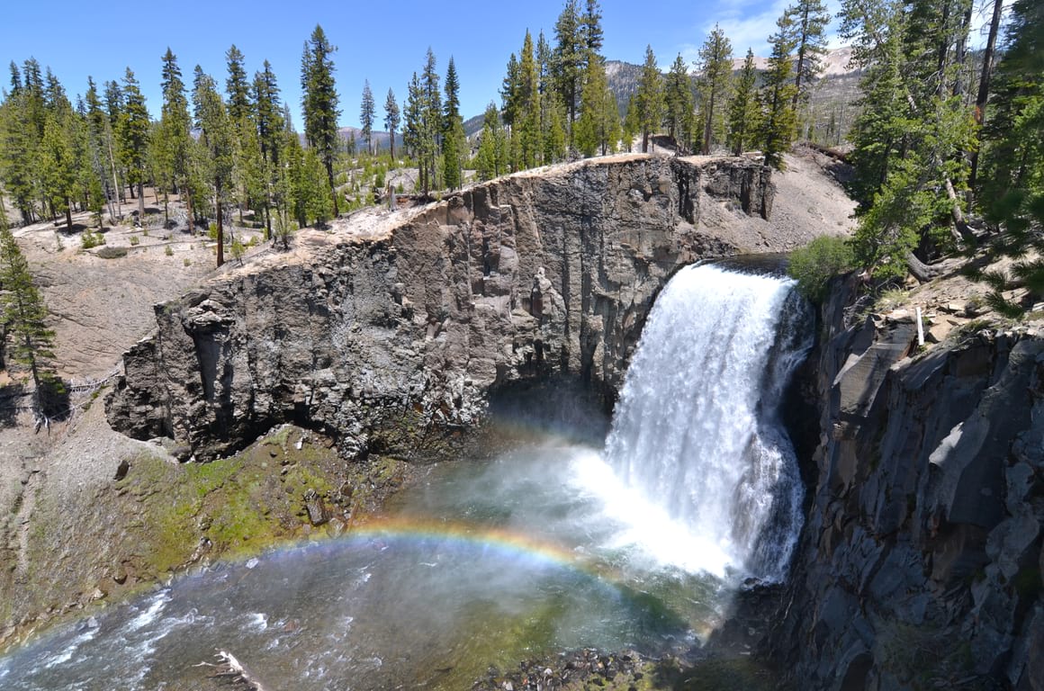Rainbow Falls at Devils Postpile National Monument Mammoth