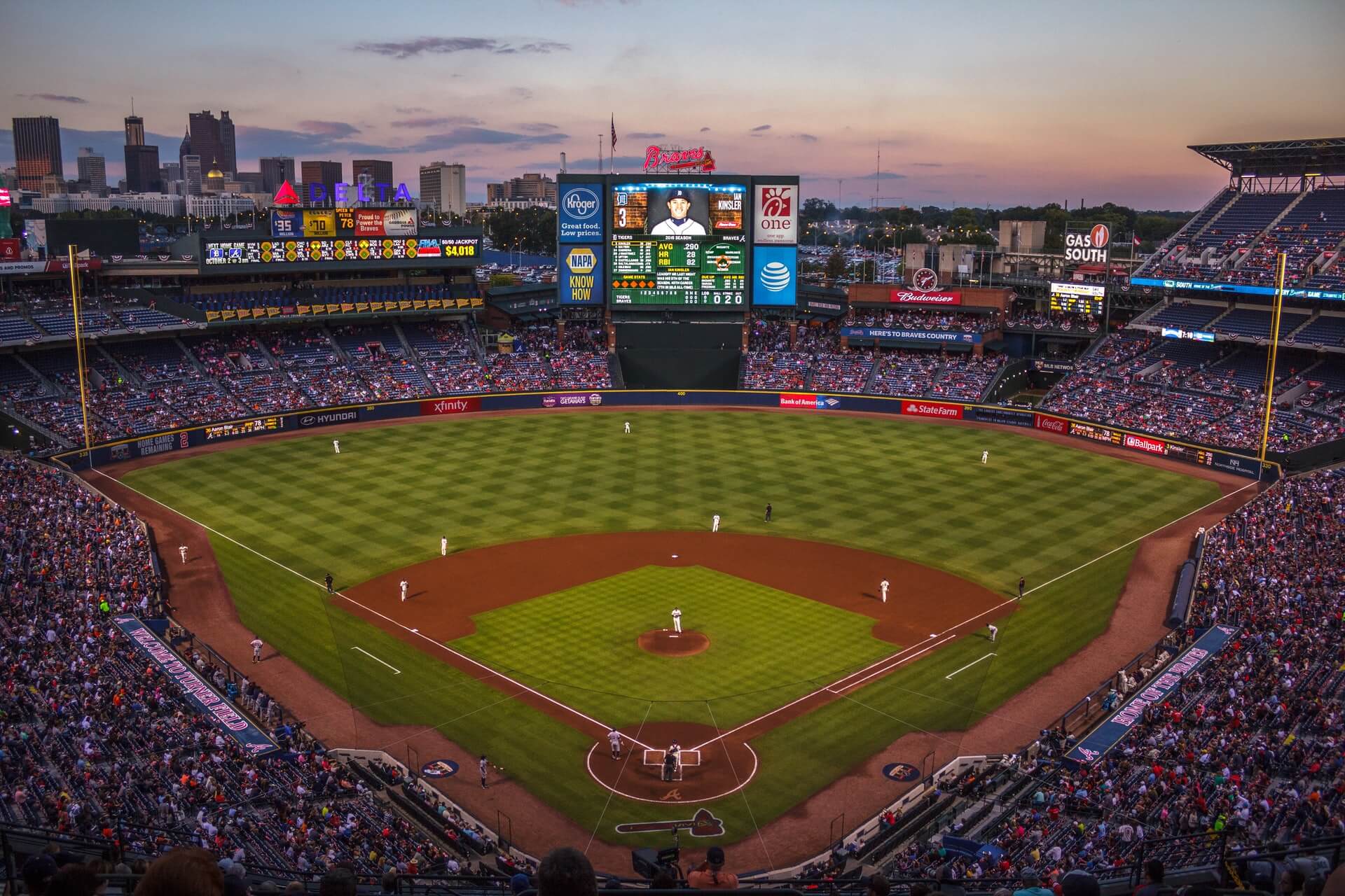 american baseball field from an aerial view backpacking usa