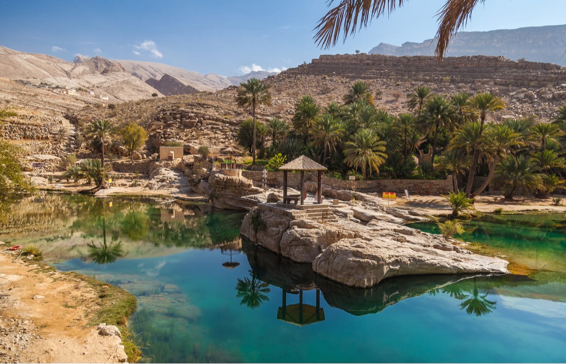 oasis of wadi bani Khalid Oman