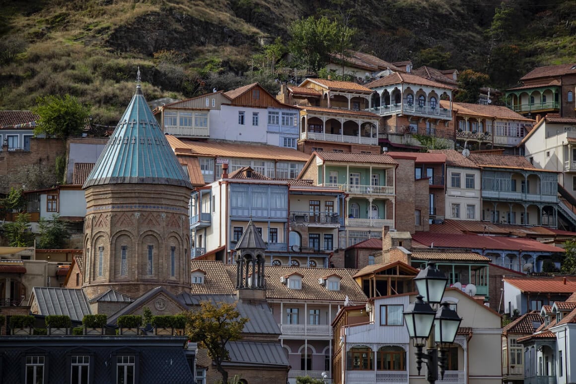 view of tbilisi old town