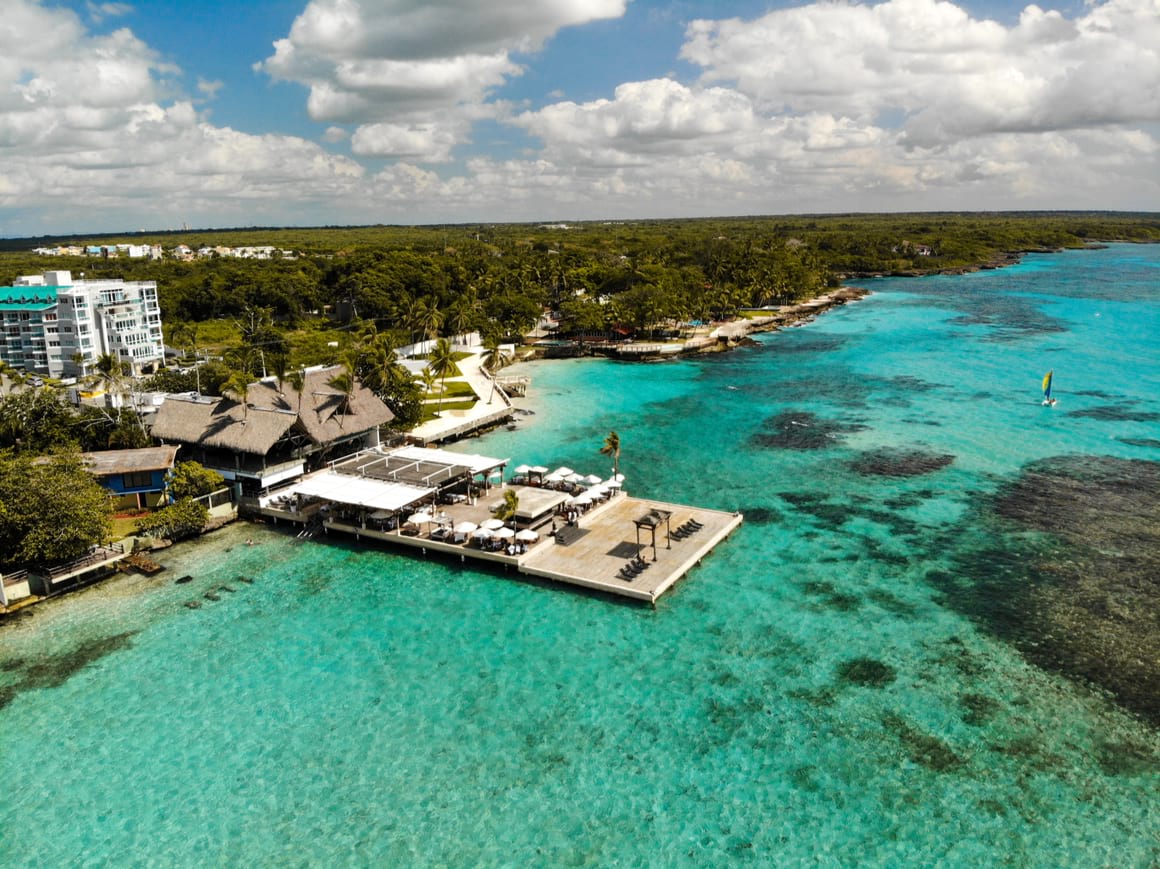 Boca chica beach in santo domingo