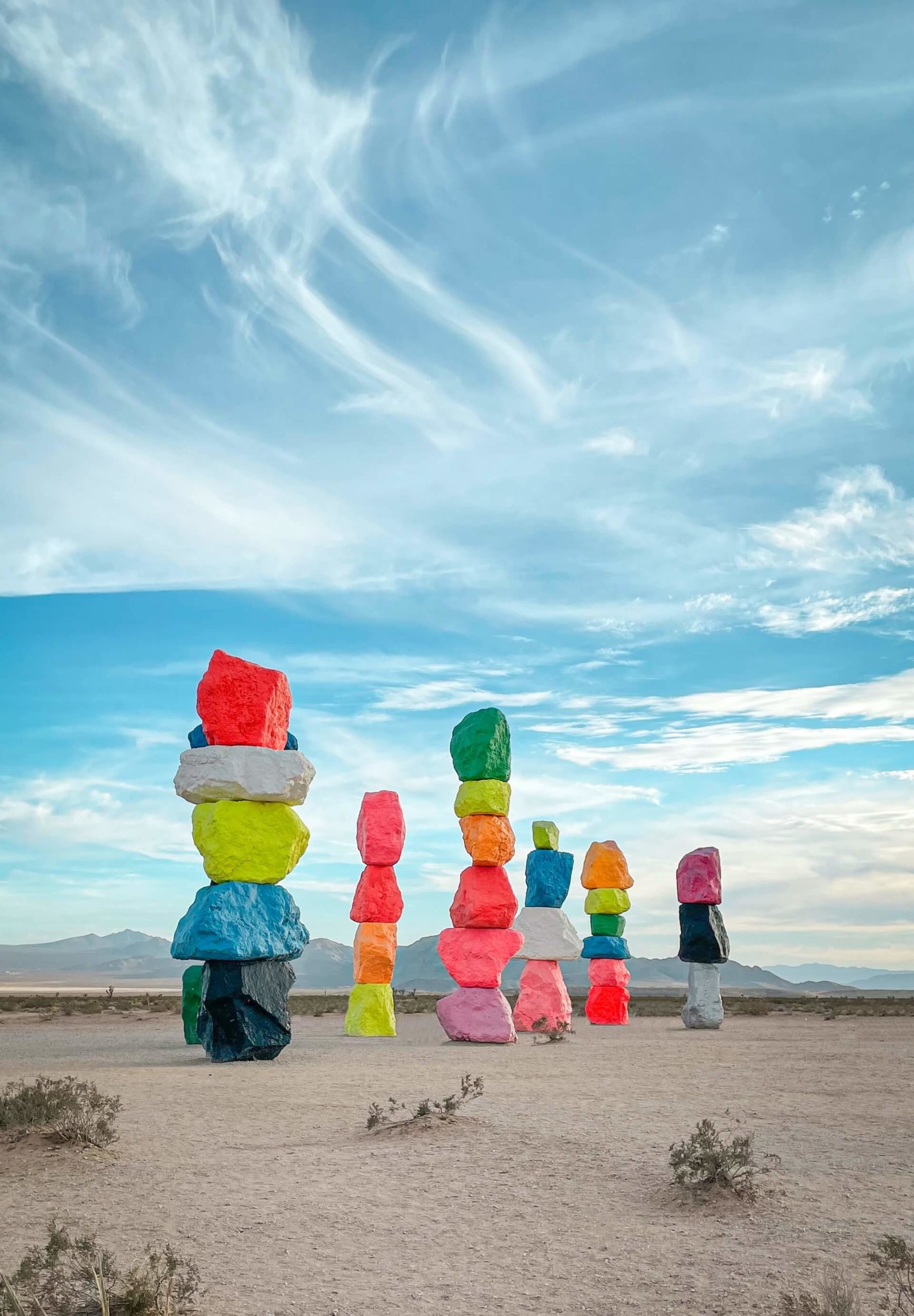 colorful rock art display near las vegas