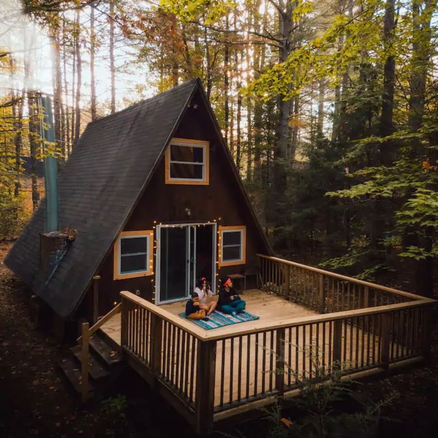 A frame Nestled in the Trees, New Hampshire