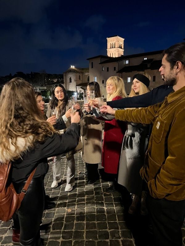 Sample Italy’s traditional drinks at night while exploring Trasvetere