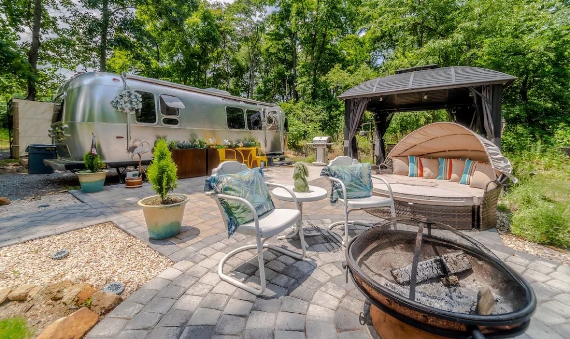 Serenity Airstream at Apple Blossom Farm Pennsylvania