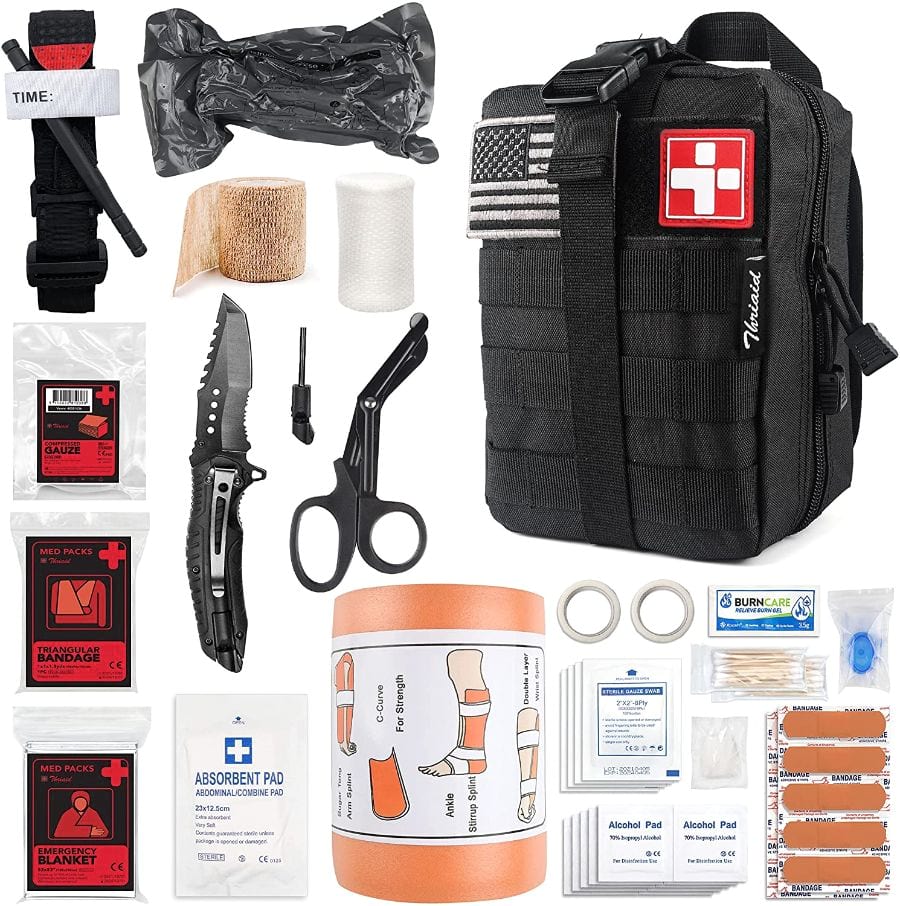 40/65Pack Emergency Survival Kit Outdoor Camping Military Tactical Gear Backpack 