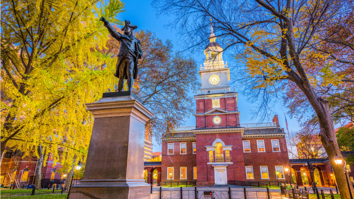 Independence Hall in Philadelphia 