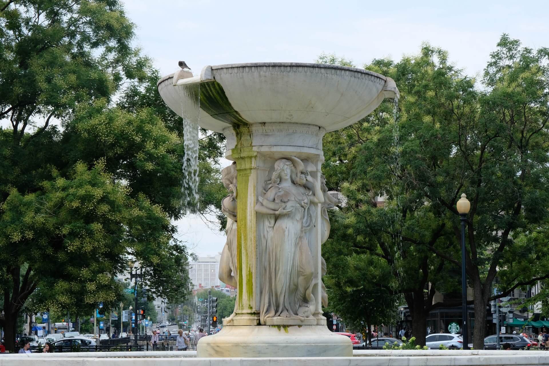 marble fountain in dupont circle one of the best neighborhoods to stay in washington dc