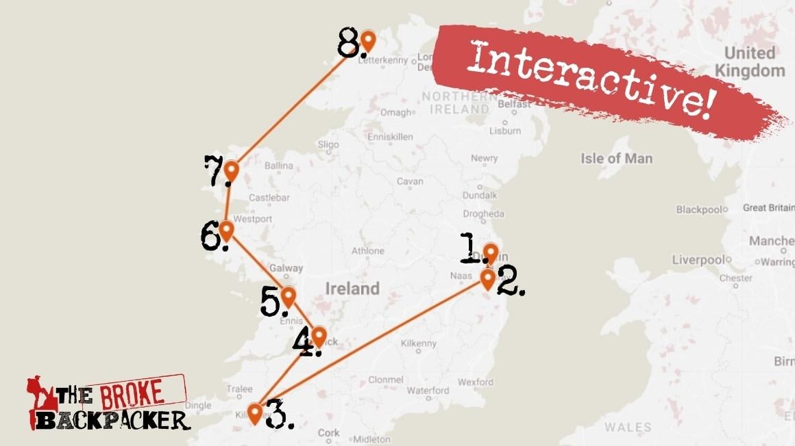 1 Month Travel Itinerary for Ireland