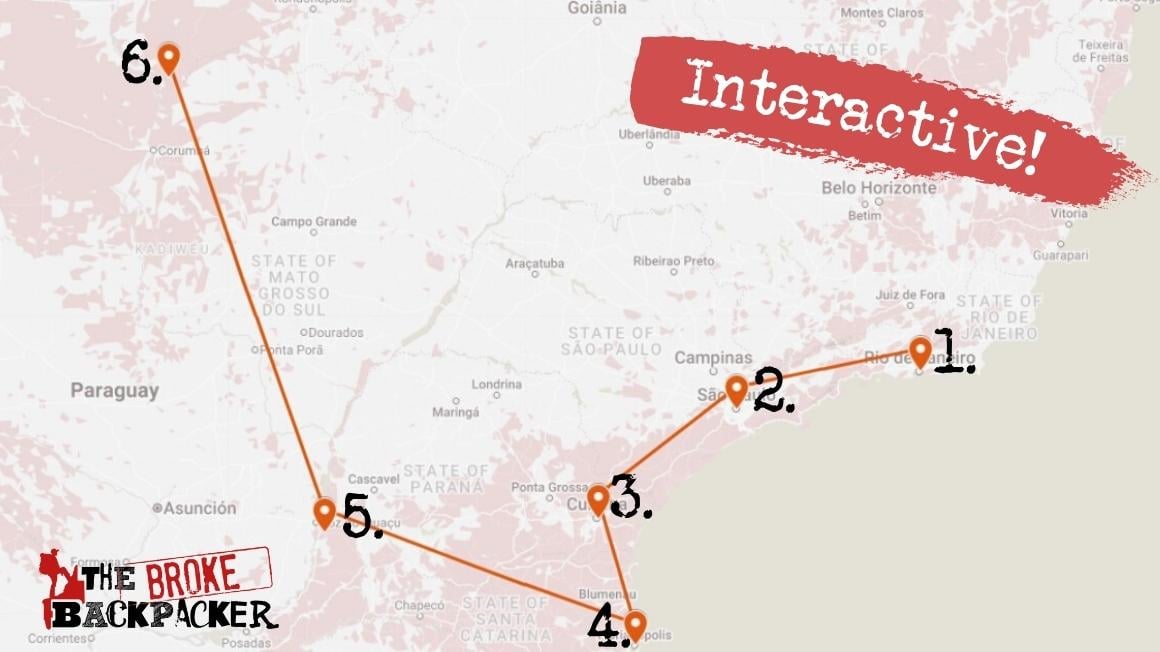 travelling cost in brazil