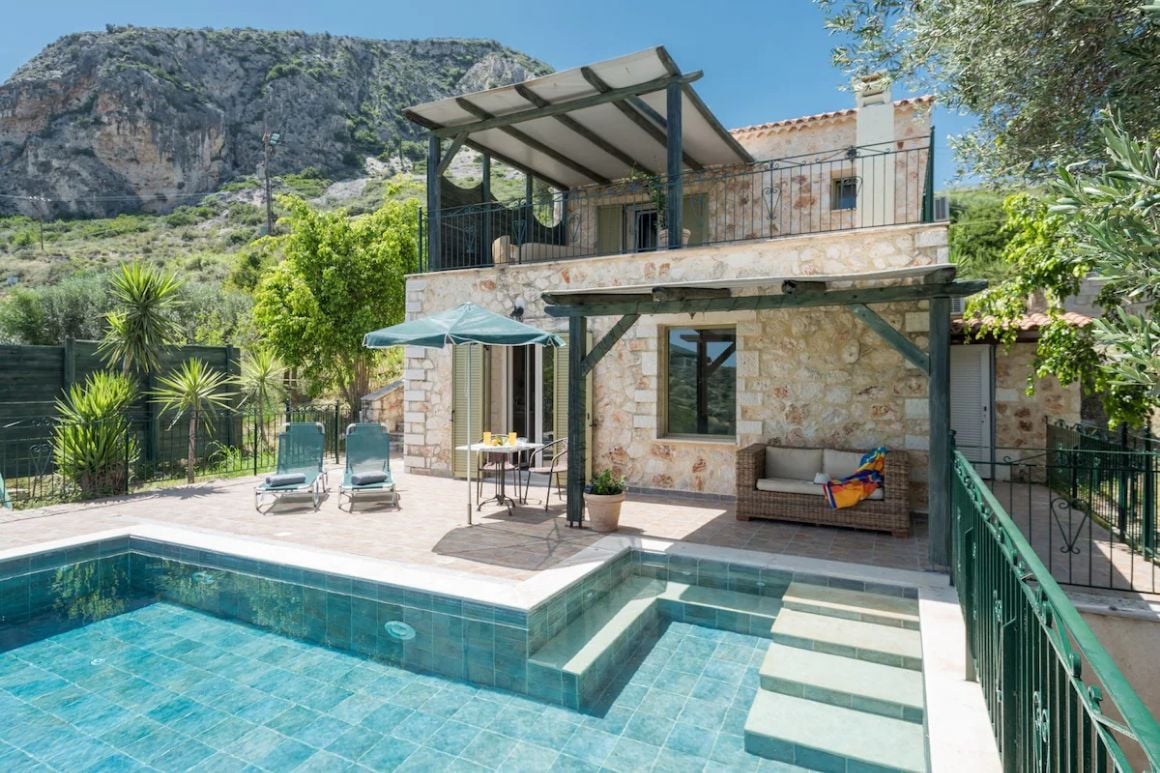 Gorgeous stone house in Kefalonia with private pool Greece