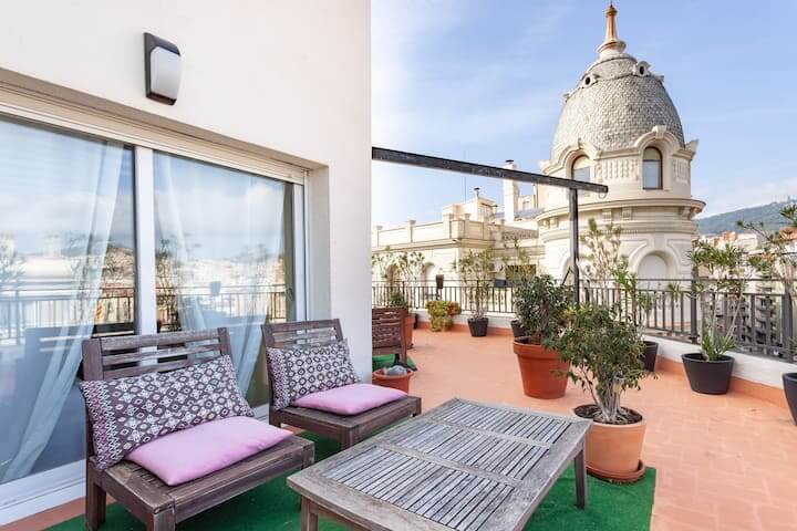 Penthouse in Barcelona with terrace