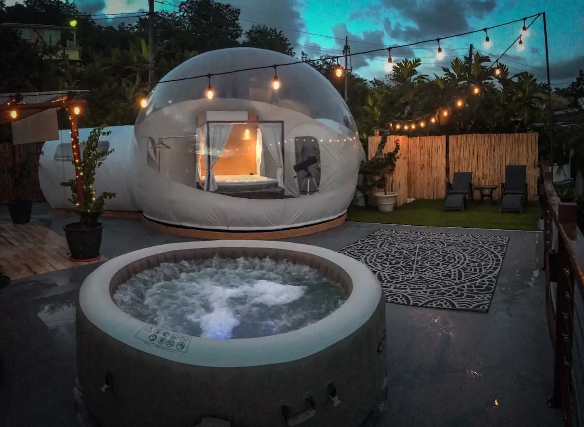 Dome House with Hot Tub Kitchen and Wonderful Views, Puerto Rico 