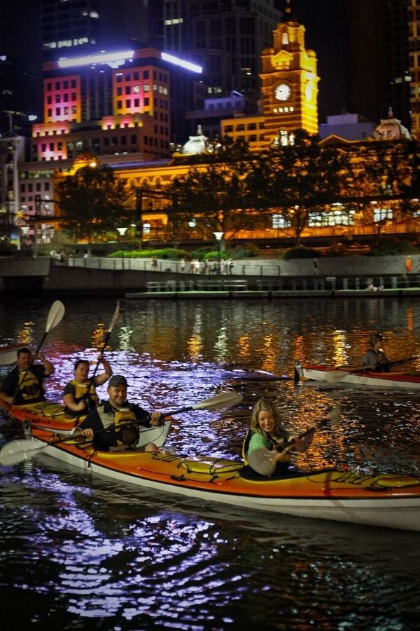 See Melbourne from a different perspective with a sunset kayak Australia