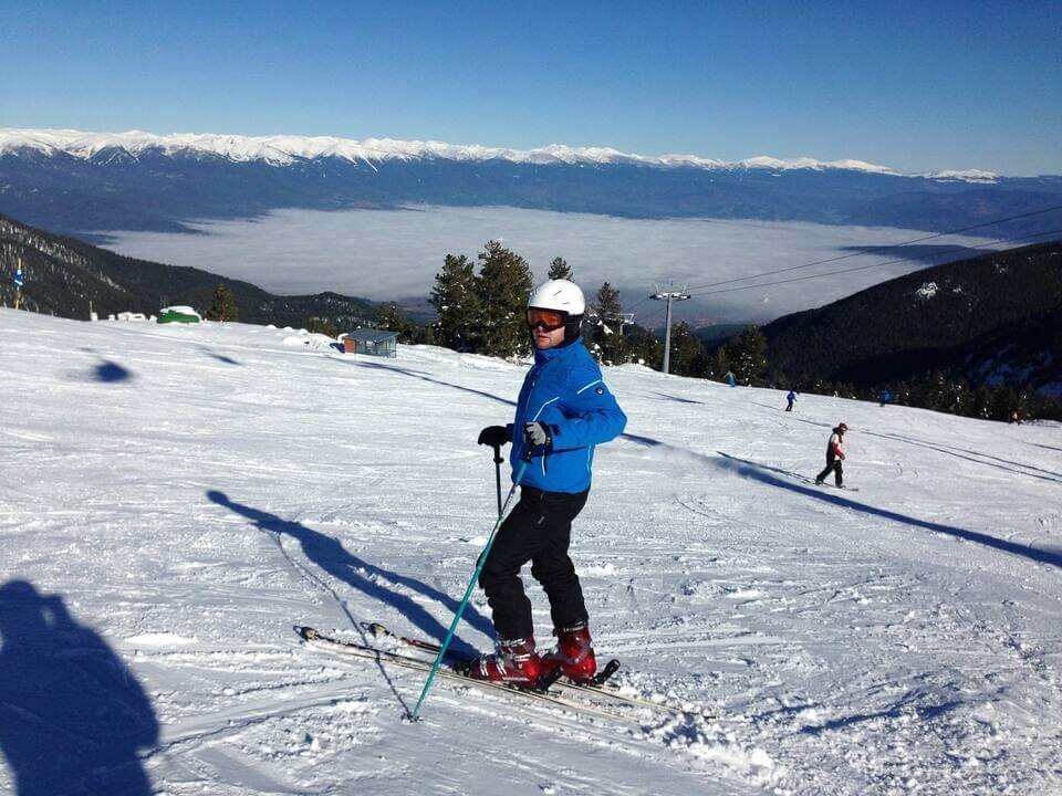 Skiing on the Bansko Slopes