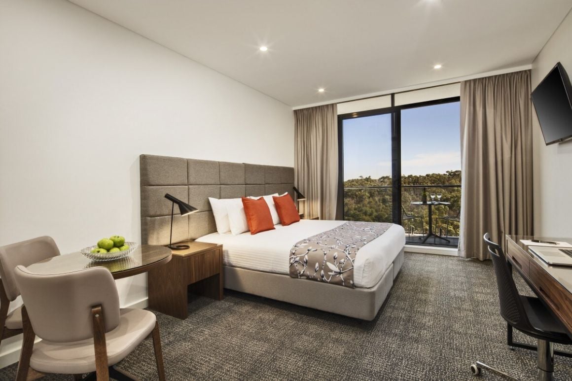 Studio in Perth with private balcony and laundry facilities