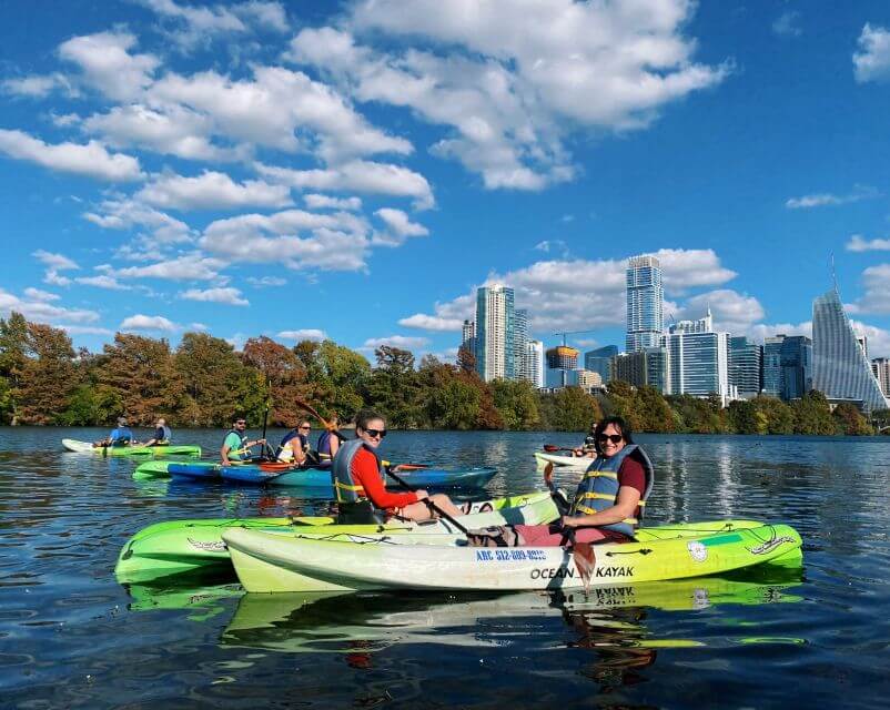 Kayaking Tour Through Downtown to Barton Springs