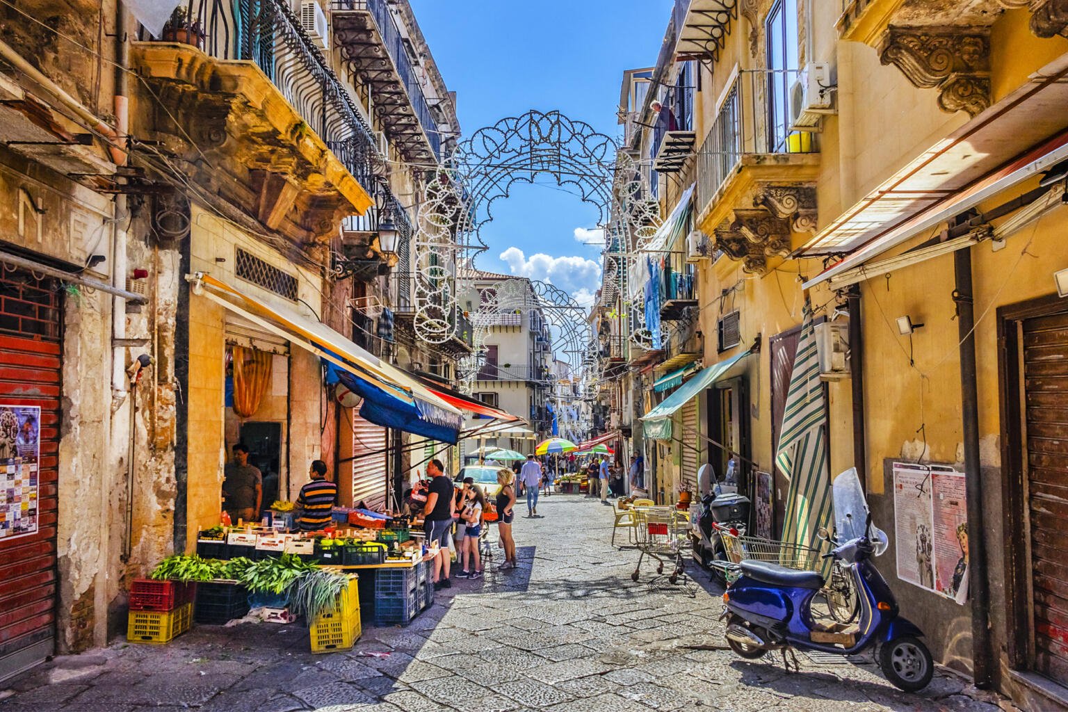 The streets of Palermo, Sicily