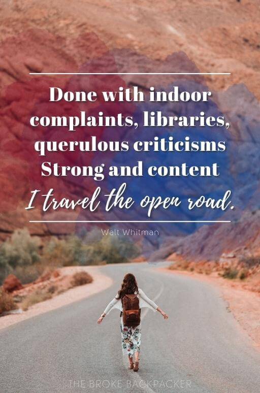 Song of the Open Road – Walt Whitman