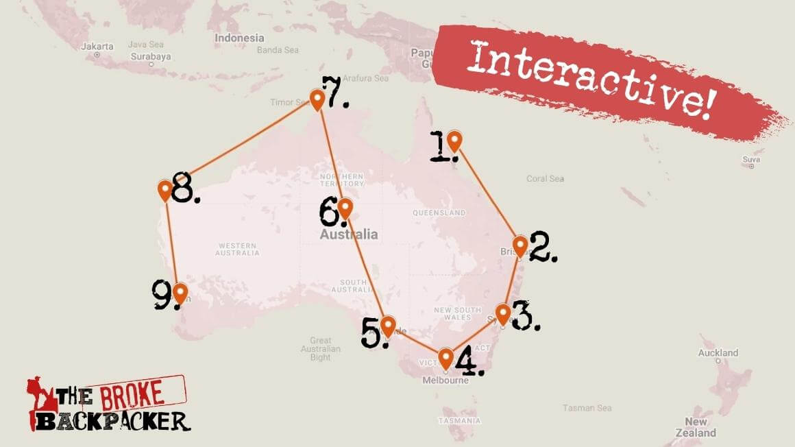 Australia 3 Month Backpacking Itinerary