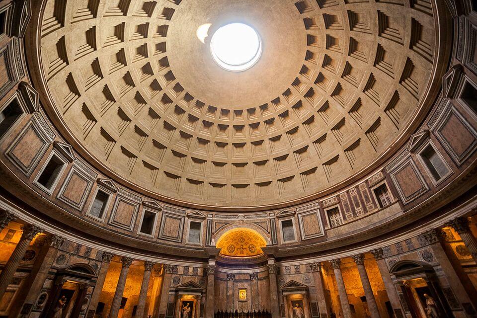 See the Open Dome at the Pantheon