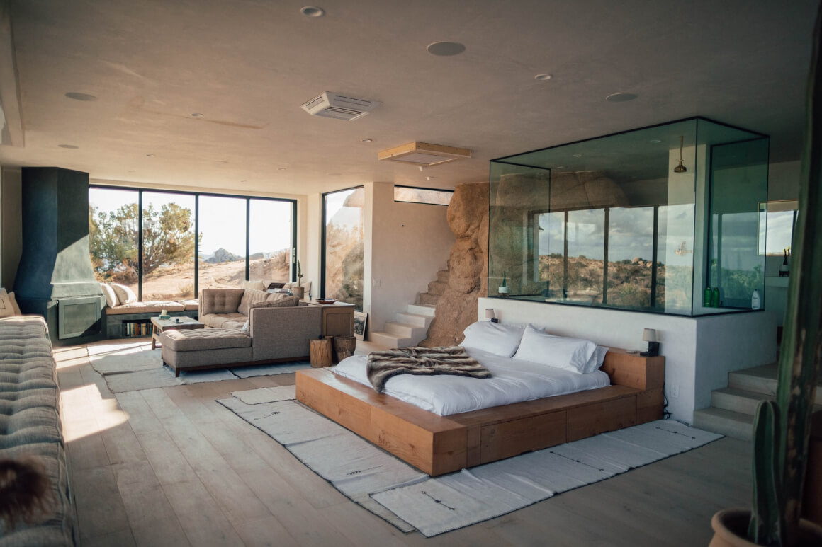 bedroom in joshua tree california