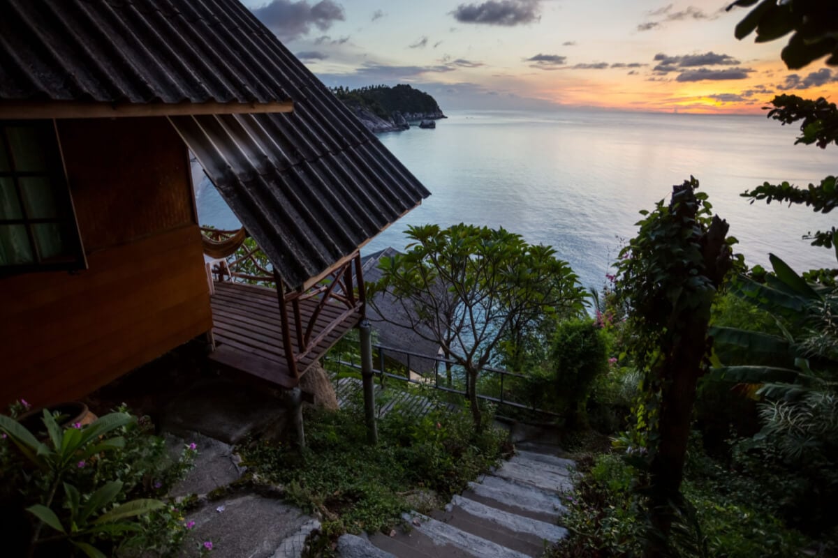 haad yuan ocean view at sunset eden garden party thailand