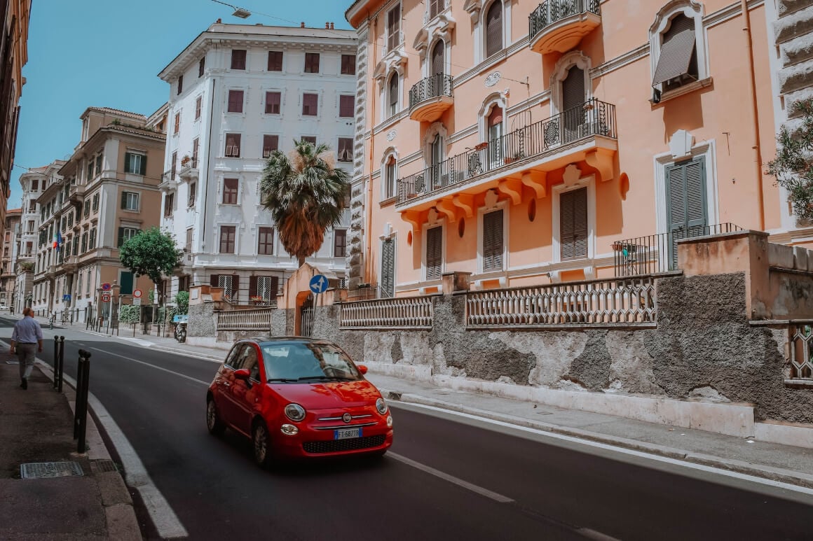 renting a car in Italy