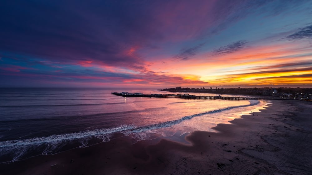 Sunset from the Santa Cruz Wharf