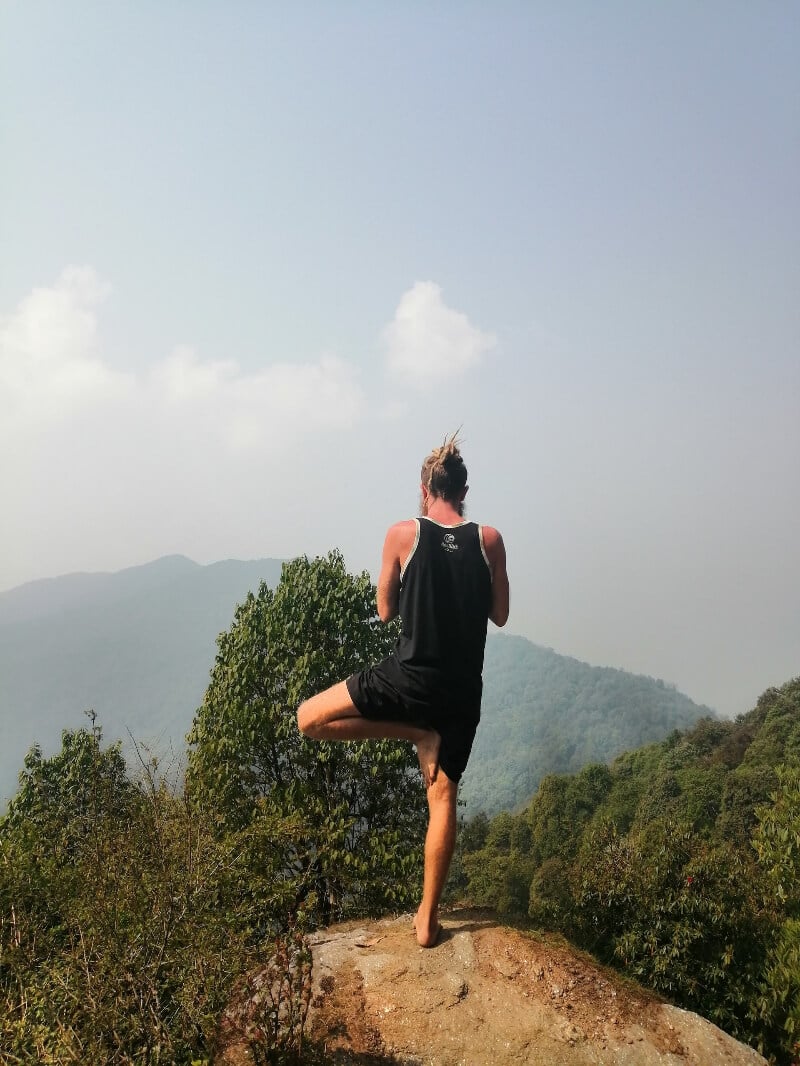 Man in the mountain Nepal