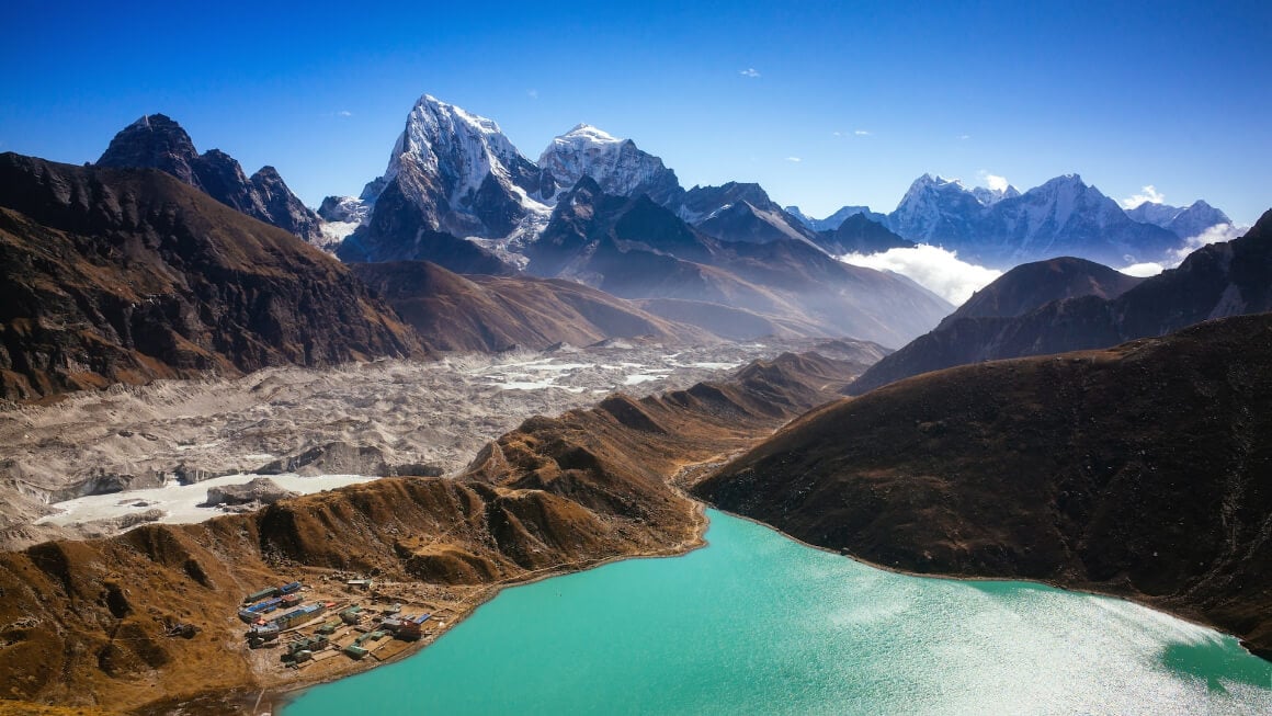 Mountain in the Himalayas Nepal