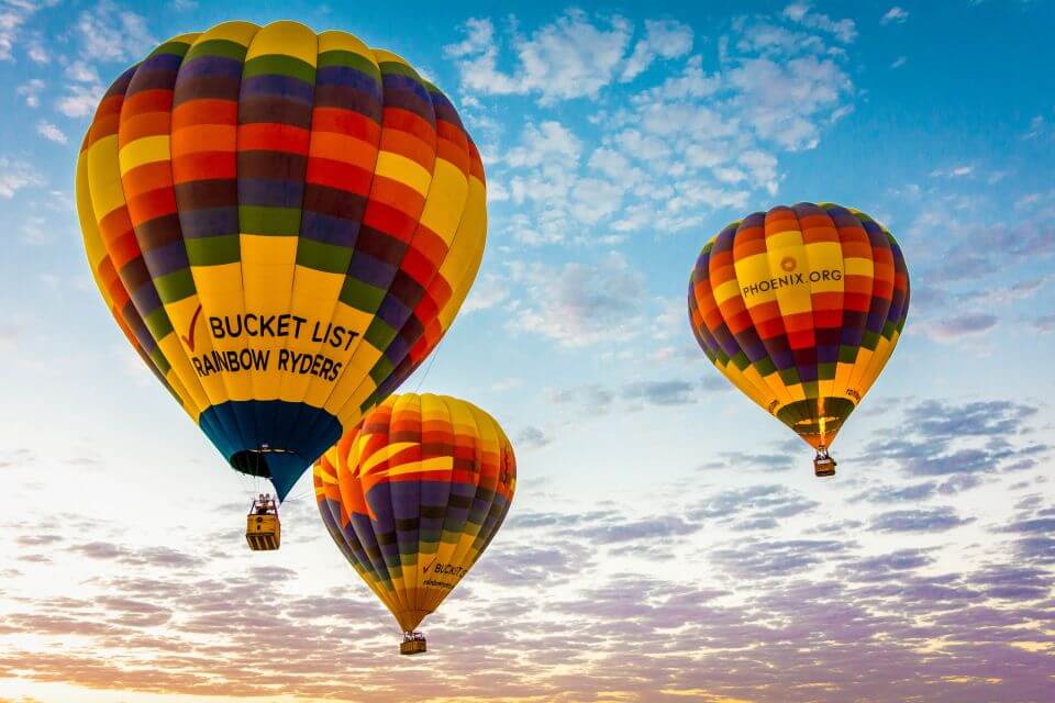 Ride in a Sunset Hot Air Balloon over the Desert