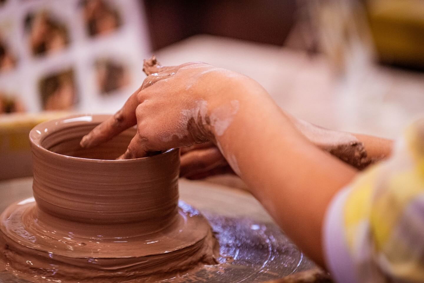Try a pottery throwing class