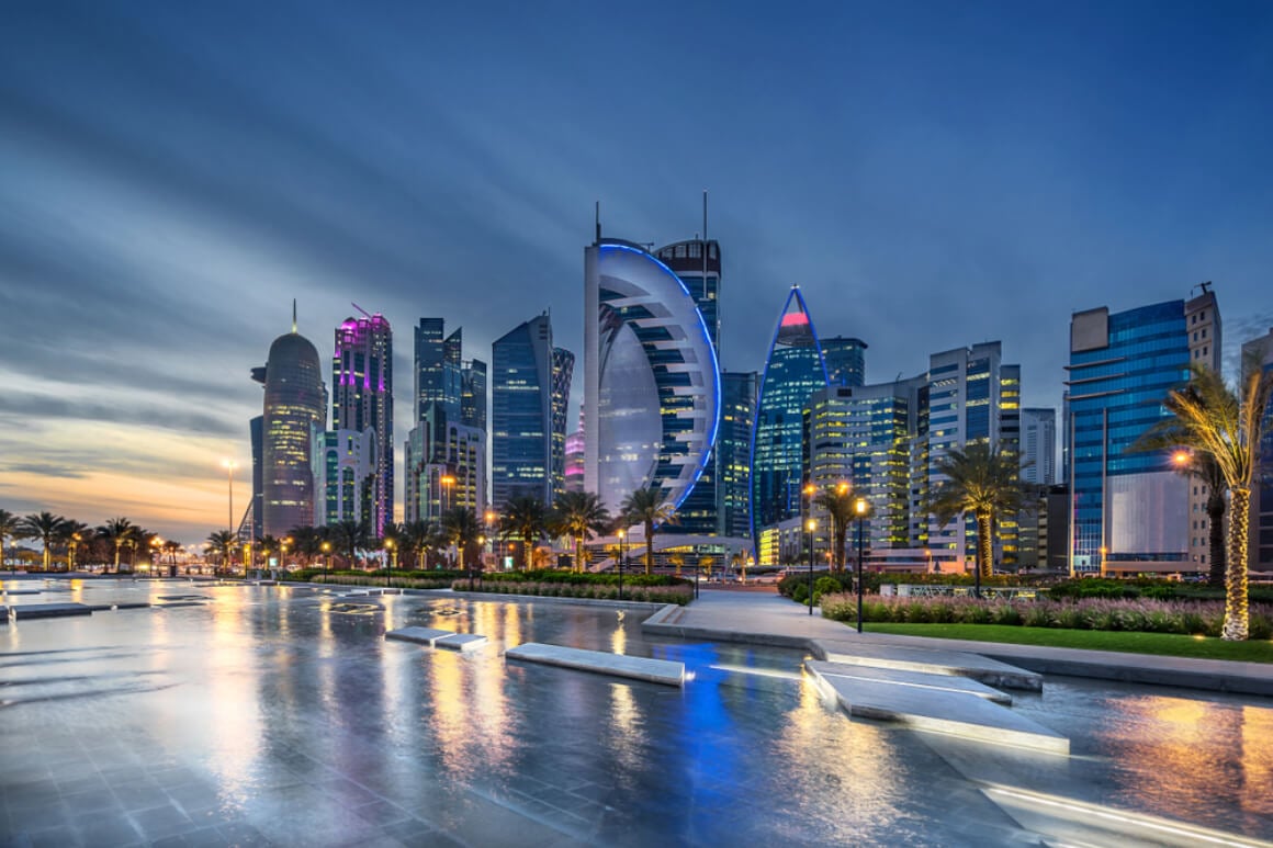 Corniche in Doha Qatar