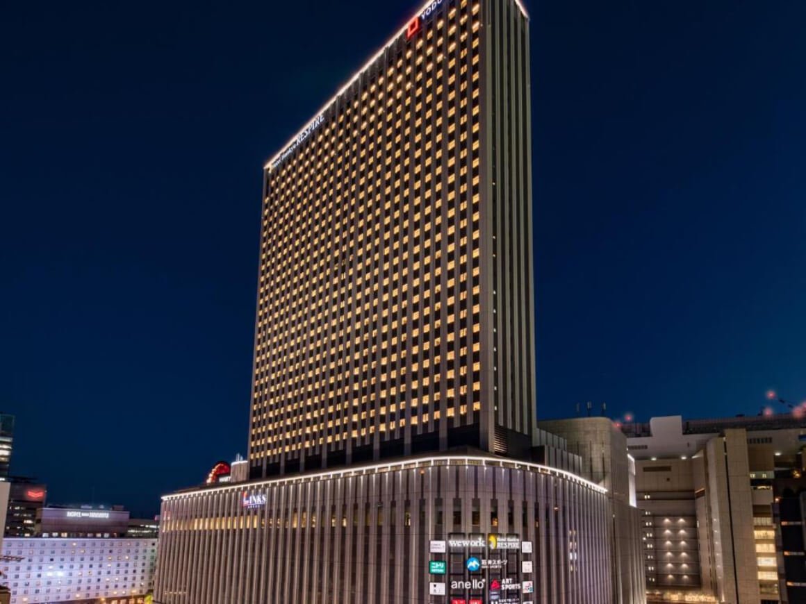 Exterior ground level view of Hotel Hankyu Respire Osaka