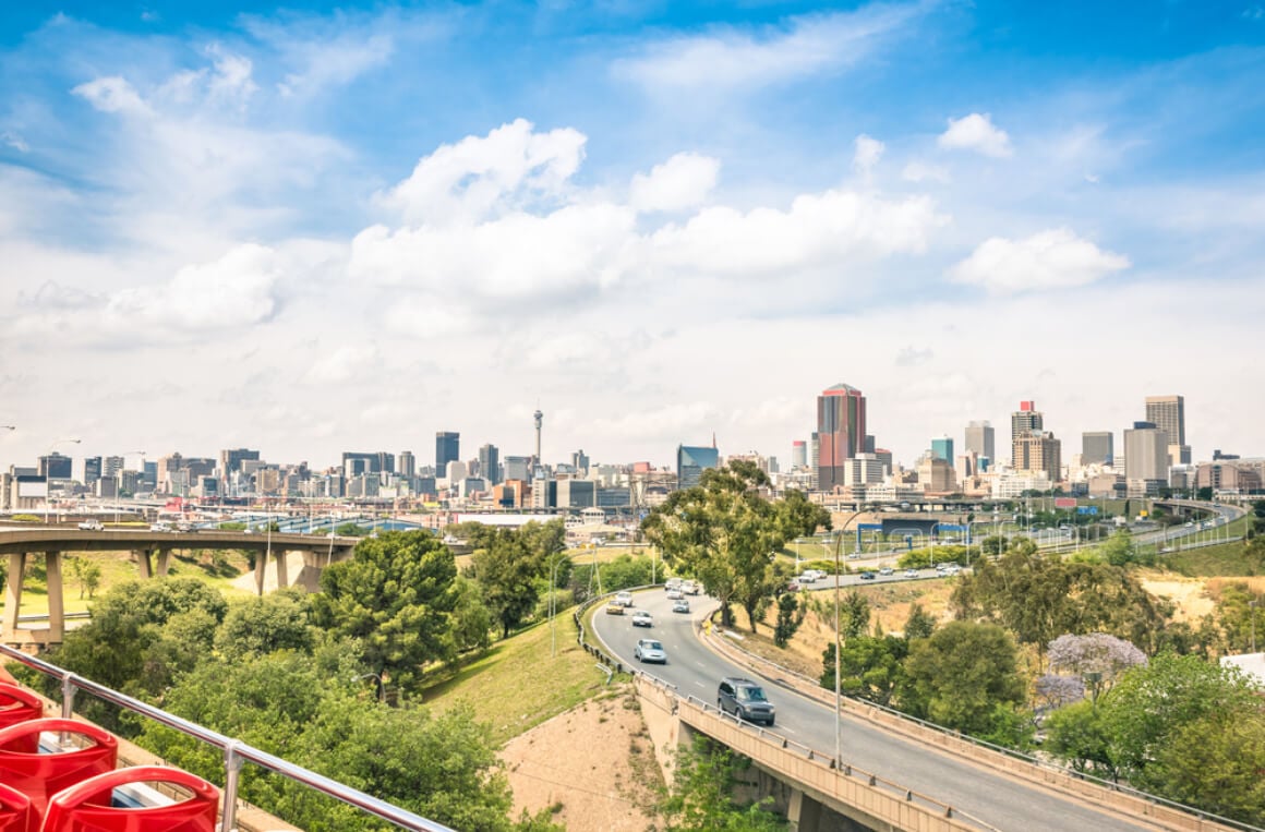 Johannesburg skyline South Africa