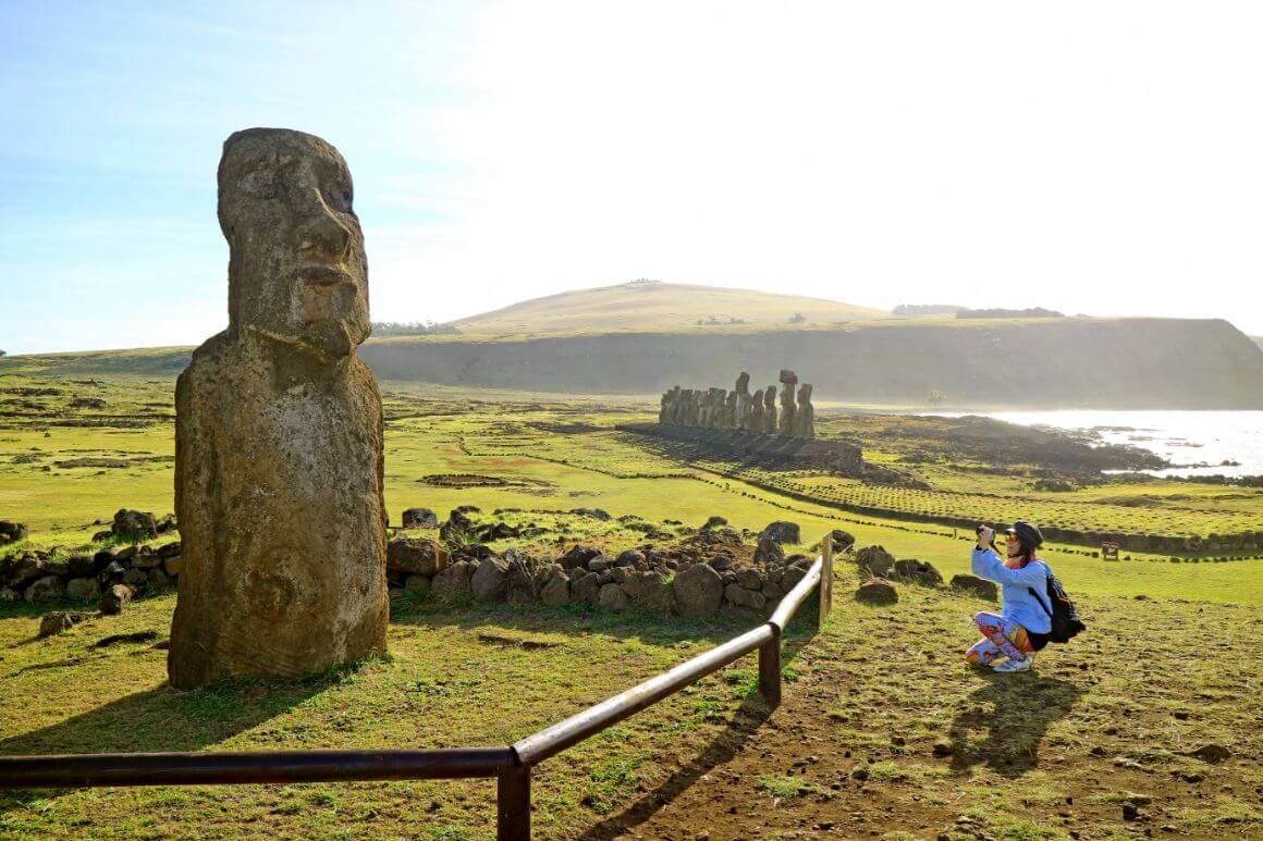 Moai Ahu Tongariki Chile
