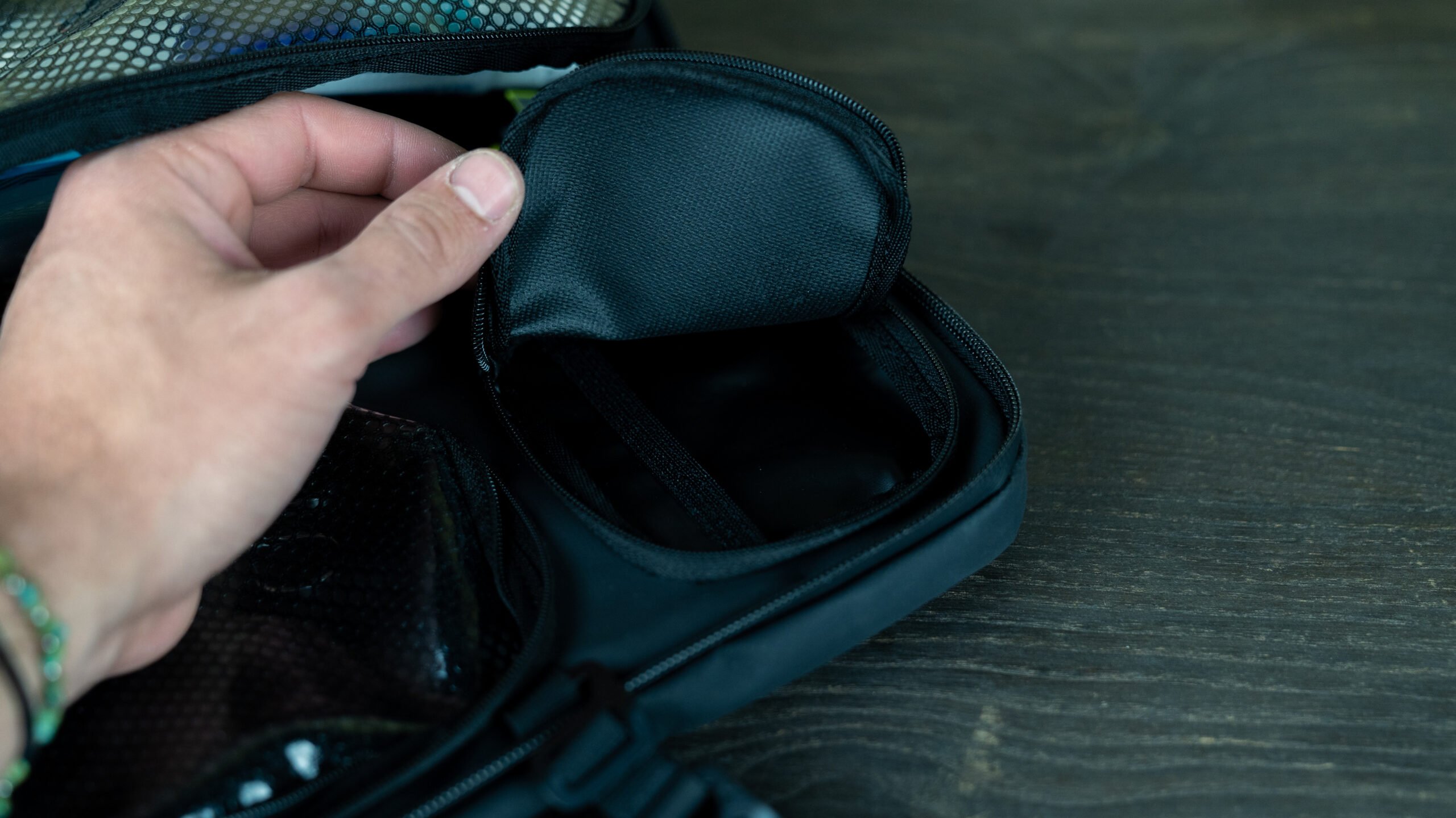 The Nomatic Toiletry Bag is well worth the bucks in our opinion.