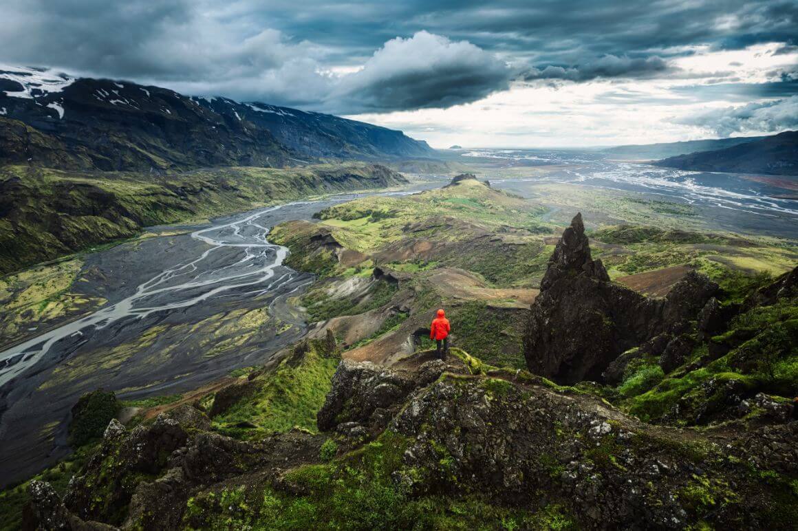 Valahnukur viewpoint Iceland