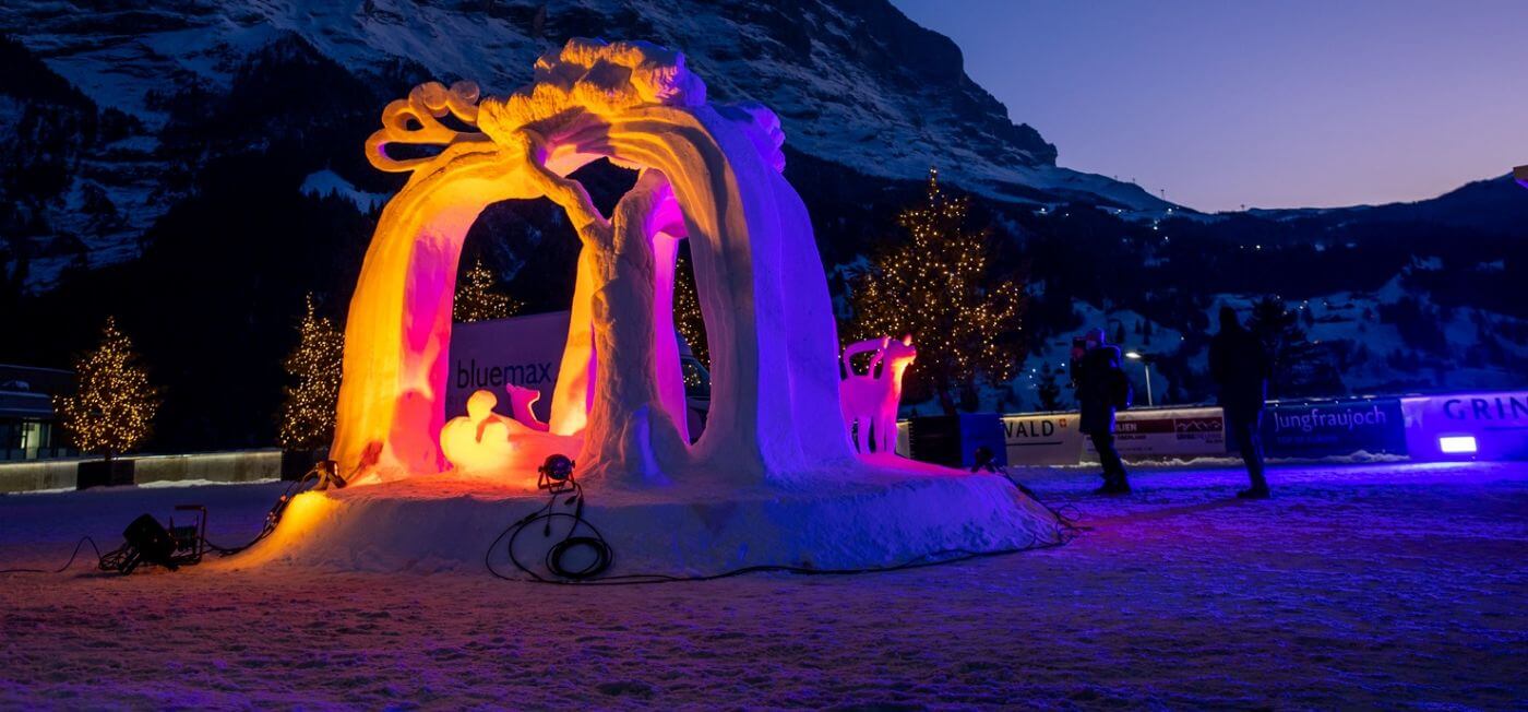 snow sculpture from World Snow Festival, Switzerland 
